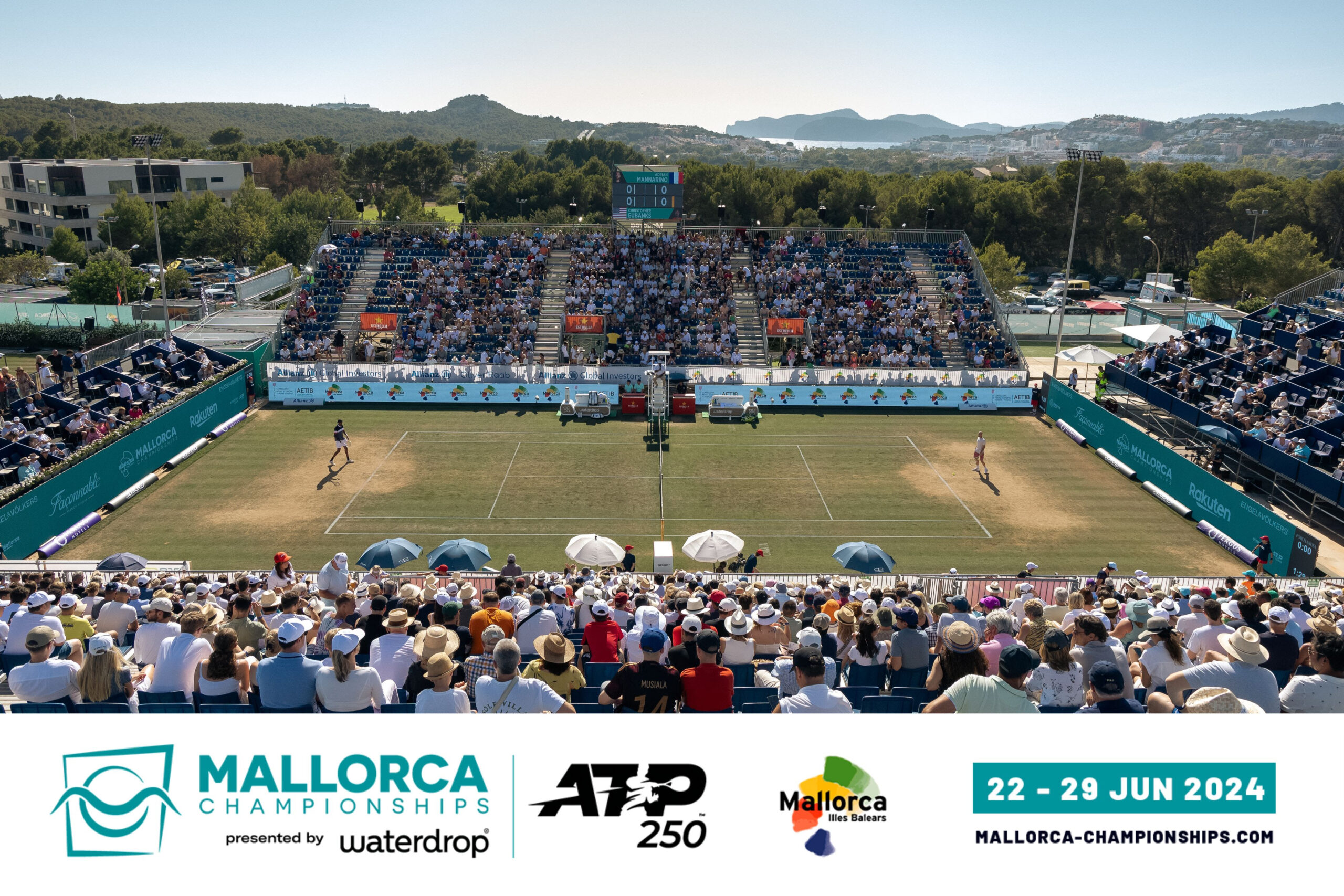¡La espera ha terminado! Este sábado 22 de junio a las 12:30 PM, el ATP250 Mallorca Championships.